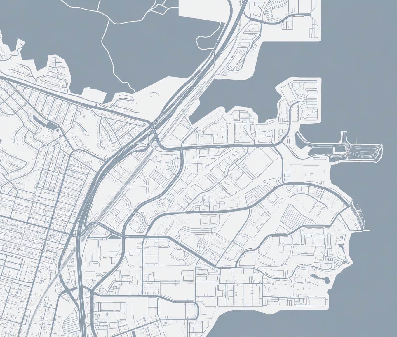 Map showing Healthpeak restaurant locations
